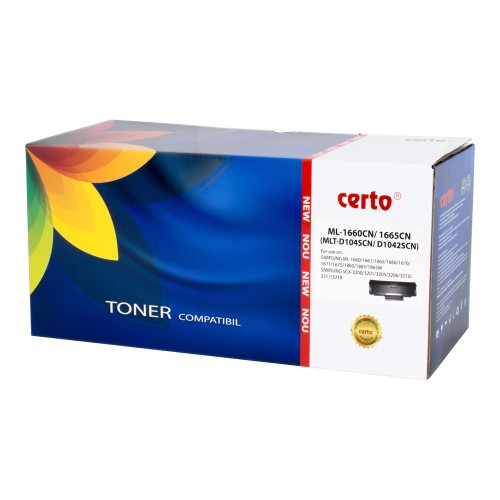 Toner Certo, compatibil Samsung MLT-D1042S, 1500 pagini, negru