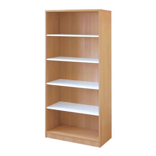 Dulap Biblioraft, 4 polite, fara usi, carcasa stejar, 80x36x180 cm