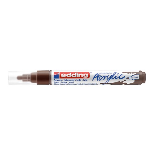 Marker acrilic Edding 5100, varf 2-3 mm, ciocolatiu