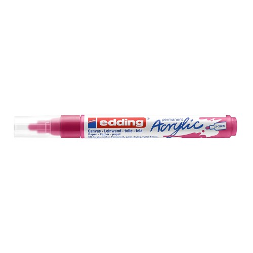 Marker acrilic Edding 5100, varf 2-3 mm, magenta