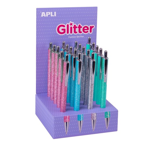 Display pixuri metalice Apli Glitter Collection, 20 bucati/set