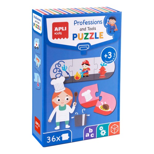 Puzzle Apli, 36 piese, profesii si unelte