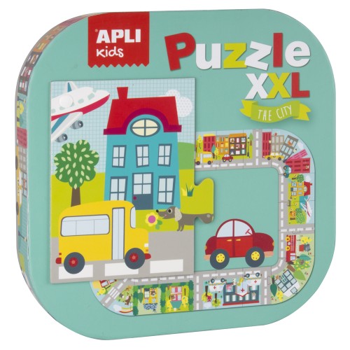 Puzzle XXL Apli, 20 piese, tematica Oras