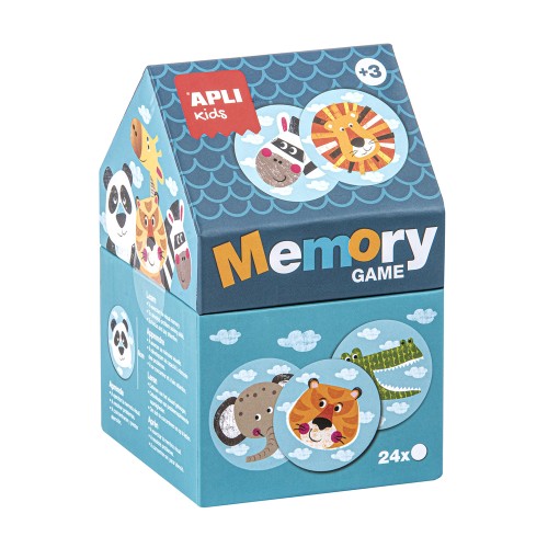 Puzzle casuta Apli, 24 piese, tema Memory Safari