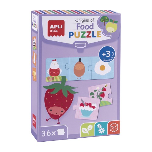 Puzzle Apli, tematica mancare, 36 piese/set