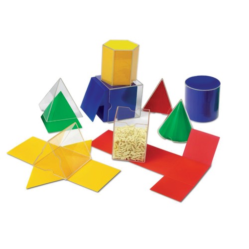 Set 16 figuri geometrice din plastic