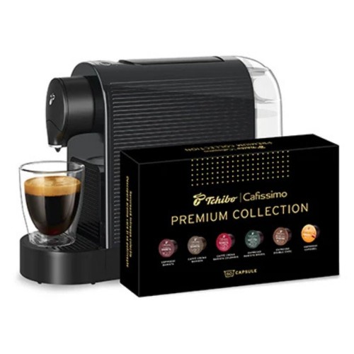 Espressor Tchibo Cafissimo PURE Plus Black + 60 Capsule Gratis Premium Collection