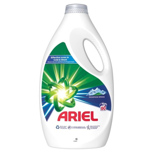 Detergent Ariel Lichid 3 l, 60 spalari, Mountain Spring