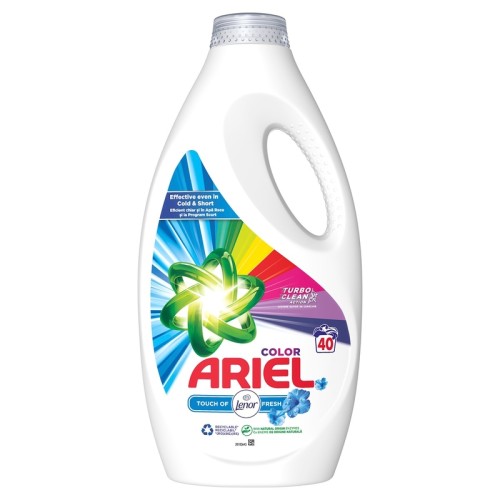 Detergent Ariel Lichid 2 l, 40 spalari, Touch of Lenor Color