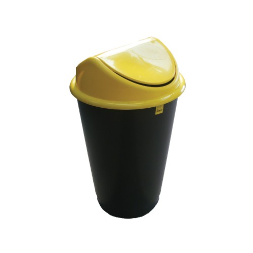 Cos Flip-Flap pentru colectare selectiva a deseurilor, 60 l, galben