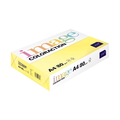 Hartie color Coloraction, A4, 80 g/mp, galben pal-light yellow, 500 coli/top